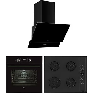 - Chef 5 Ankastre Set - (Hak 625 Bk Fırın + Gbe 64002 Kbc Bk Ocak + Atv 60 Davlumbaz) - Siyah - 64000465