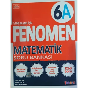 Fenomen Okul Yayınları 6.Sınıf Yeni Matematik - A - Soru Bankası