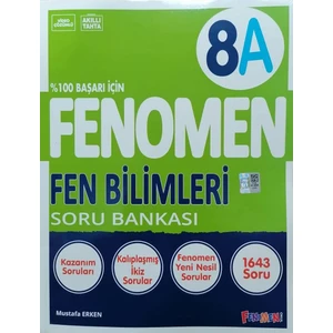Fenomen Okul Yayınları 8.Sınıf LGS Yeni Baskı Fen Bilimleri - A Soru Bankası