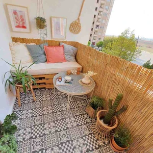 80 Cm x 3 Metre Kamış Hasır Balkon Çiti Gölgelik Dekorasyon