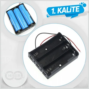 18650 3'lü Pil Yuvası
