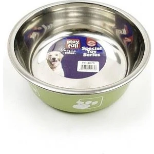 Kaydırmaz Tabanlı Çelik Mama Veya Su Kabı 12 cm