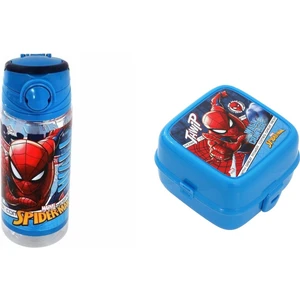 Spiderman -Örümcek Adam Matara 500 ml ve Beslenme Kabı