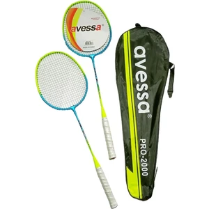 PRO-2000 Çantalı Profesyonel Badminton Raketi Seti + 6 Adet Badminton Topu