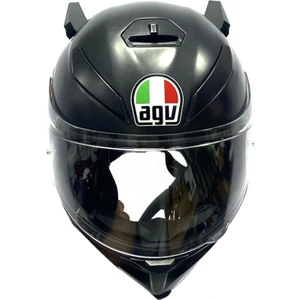EKS Ticaret Retron Atölye Woodworks Motosiklet Kask Aksesuarı Kask Dekorasyonu Kask Boynuzu Kask Aparatı