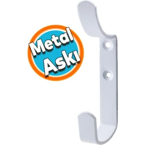 Metal Portmanto Vestiyer Duvar Dolap Elbise Askısı Beyaz Mobilya Kapı Askılığı Aparatı