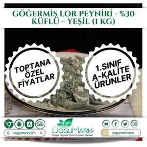 Doğu Mark Göğermiş Lor Peyniri - %30 Küflü - Yeşil (1 Kg)