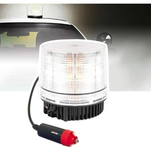 Mıknatıslı Beyaz Tepe Lambası Çakmaklık Soketli