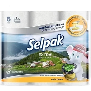 Kağıt Havlu Extra Yağ Emici Halkalar 6 Rulo