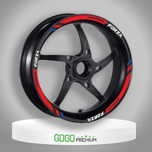 Gogo Premium M Power Kırmızı Honda Forza Uyumlu 1 Set Jant Şeridi