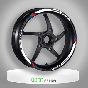 Gogo Premium M Power Beyaz Yamaha Nmax Uyumlu 1 Set Jant Şeridi