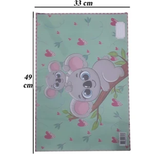 Beslenme Bezi Yıkanabilir 33X49 cm 1 Adet Koala Beslenme Örtüsü Okul Öncesi Kreş Anasınıfı Ilkokul Için Ideal