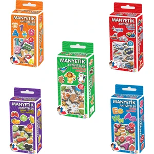 Magnet 5 Li Set - Alfabe-Hayvanlar-Meyve Sebze-Taşıtlar-Sayılar