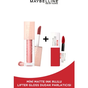 Maybelline New York Lifter Gloss Nemlendirici Dudak Parlatıcısı - 003 Moon Mini Matte Ink 20 Pioneer Hediyeli