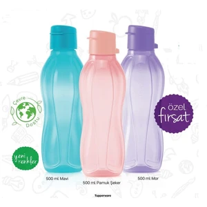Eco Şişe Suluk 500 ml 3 Lü Kolay Kapak