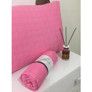 Çift  Kişilik  Lastikli  Çarşaf  Pembe
