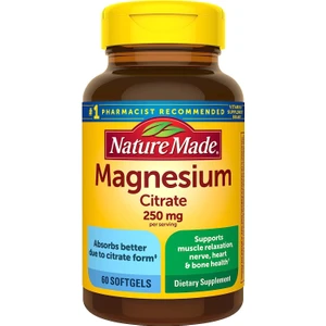 Nature Made Magnesium Citrate 250 mg 60 Softgel