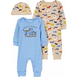 Erkek Bebek Tulumlu Set Mavi