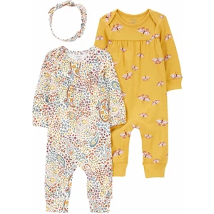 Kız Bebek Tulumlu Set