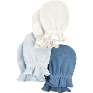 Erkek Bebek 3'lü Eldiven Set Mavi