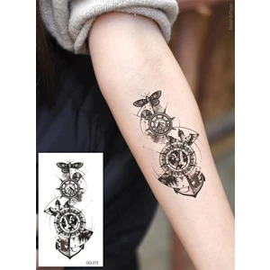 BP Tattoo Deniz Feneri ve Çapa Unisex Geçici Dövme