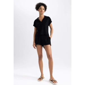DeFactoFit Standart Fit Sporcu Havlu Kumaş Şort Z9413AZ23HS