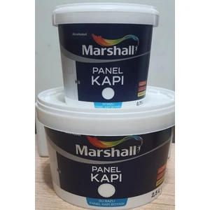 Su Bazlı Panel Kapı Boyası Yarı Mat Beyaz Renk Yüksek Örtücülük 0,75 Litre
