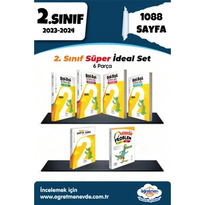 Öğretmen Evde Yayınları 2. Sınıf Süper Ideal Set 6 Parça Yeni