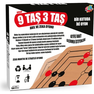 Ritoys Ahşap 9 Taş 3 Taş Zeka Oyunu Fiyatı - Taksit Seçenekleri