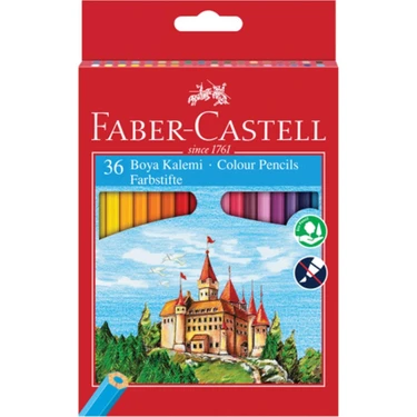 Faber-Castell Karton Kutu Tam Boy Kuru Boya 36