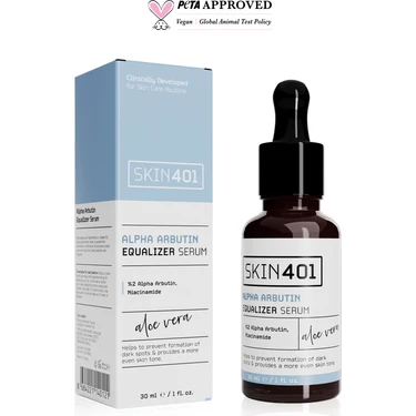 SKIN401 Arbutin %2 Cilt Tonu Eşitleyici Leke Karşıtı Serum 30ML (%25 Tanıtım