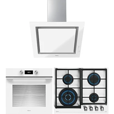 Teka - Urban White Ankastre Set - (Hlb 8400 Wh Fırın + Gzc 64320 Xbc Wh Ocak + Dlv 68660 Wh