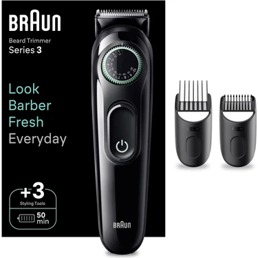 Braun Series 3 BT3411 Sakal Düzeltici Tıraş Makinesi Ayarlanabilir Tarak Ergonomik