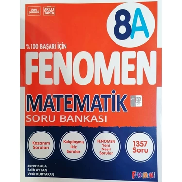 Fenomen Okul Yayınları 8.Sınıf LGS Yeni Baskı Matematik - A Soru