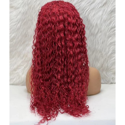 Marpessa Gerçek Front Lace Tül Peruk - Su Dalgası - Kızıl 70-75 cm