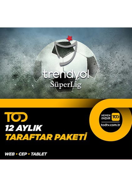 12 Aylık Taraftar Paketi - (Web + Cep + Tablet)