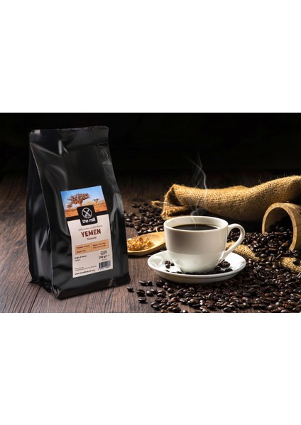 The Mill Yemen Çekirdek Kahve 250 gr - Ustalıkla Kavrulmuş Bütün Kahve Çekirdeği - %100 Arabica - Ceviz Notalı Zengin Aroma - Filtre ve Kahve Makinelerine Uygun