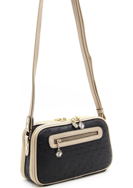 Kadın Çapraz Çanta Siyah - S.nut SP899 Silver & Polo fırsatları