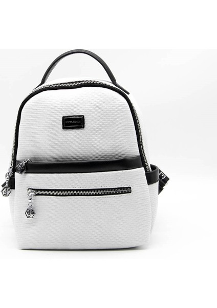 Kadın Sırt Çantası B.gümüş - Siyah SP1061 Silver & Polo