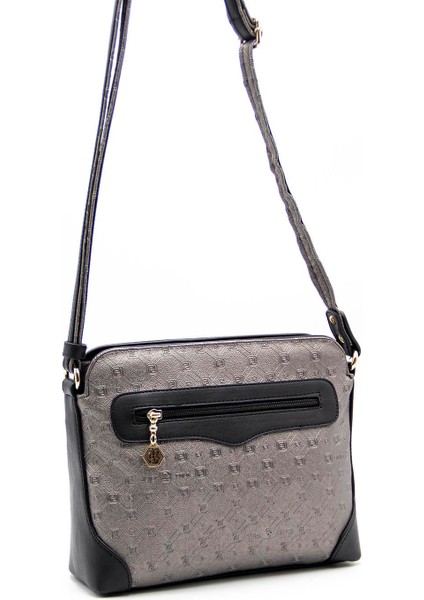 Kadın Çapraz Çanta Platin - Siyah SP364 Silver & Polo fırsatları