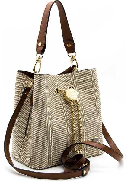 Kadın Çapraz Çanta Bej - Taba SP967 Silver & Polo modelleri