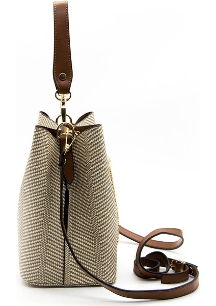 Kadın Çapraz Çanta Bej - Taba SP967 Silver & Polo fırsatları