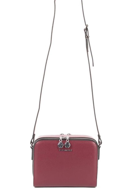 Silver & Polo Bordo - Bordo SP888 Kadın Çapraz Çanta