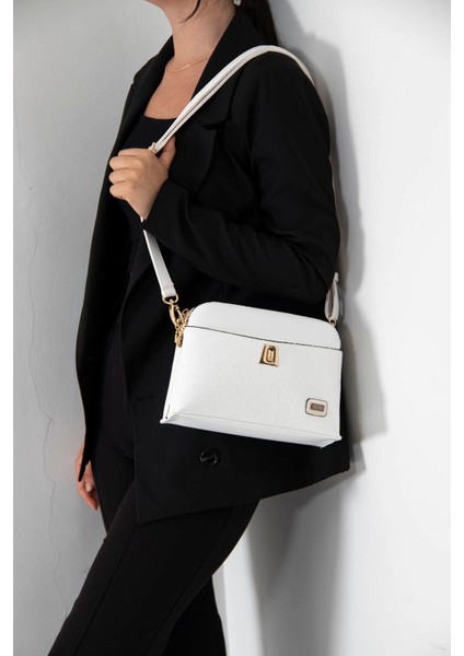 Kadın Çapraz Çanta Beyaz - Beyaz SP623 Silver & Polo