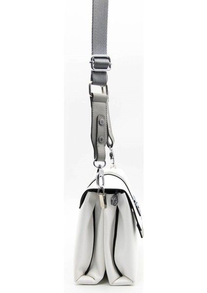 Silver & Polo Beyaz - A.gri SP1009 Kadın Çapraz Çanta modelleri