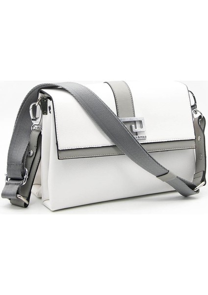 Silver & Polo Beyaz - A.gri SP1009 Kadın Çapraz Çanta indirimleri