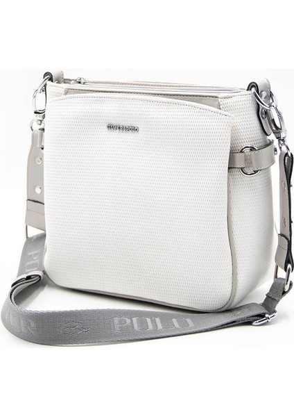 Kadın Çapraz Çanta Beyaz - A.gri SP884 Silver & Polo