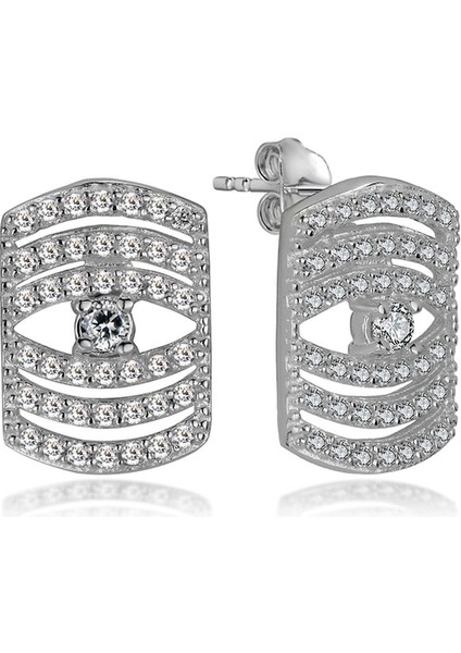 Çizgili Gümüş Takı Seti modelleri