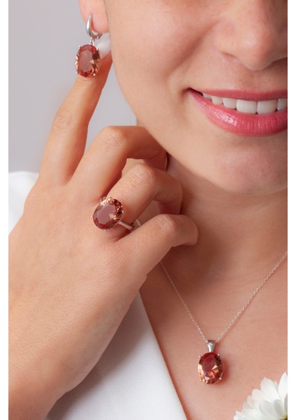 Zultanit Taşlı Gümüş Set Takım