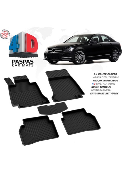 Fa Otomotiv Mercedes C Serisi (W204) 4d Havuzlu Paspas 2007 – 2013 Model